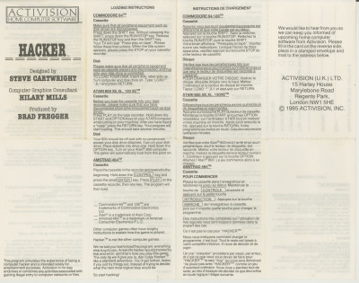 Instructions/Manual Scan