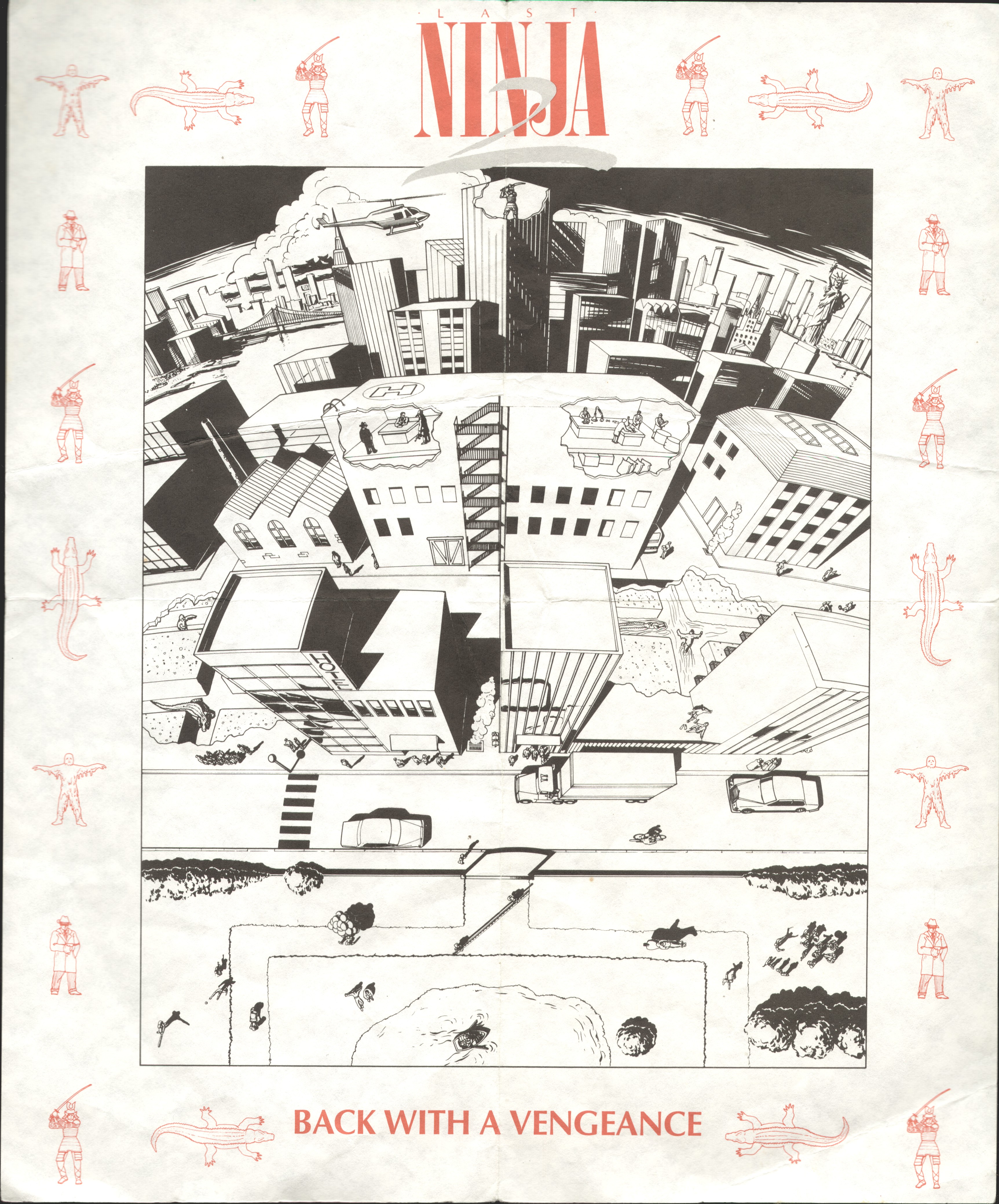 GameBox 64 Inlay Scans for Last Ninja, The by System 3