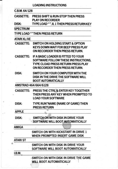 Instructions/Manual Scan