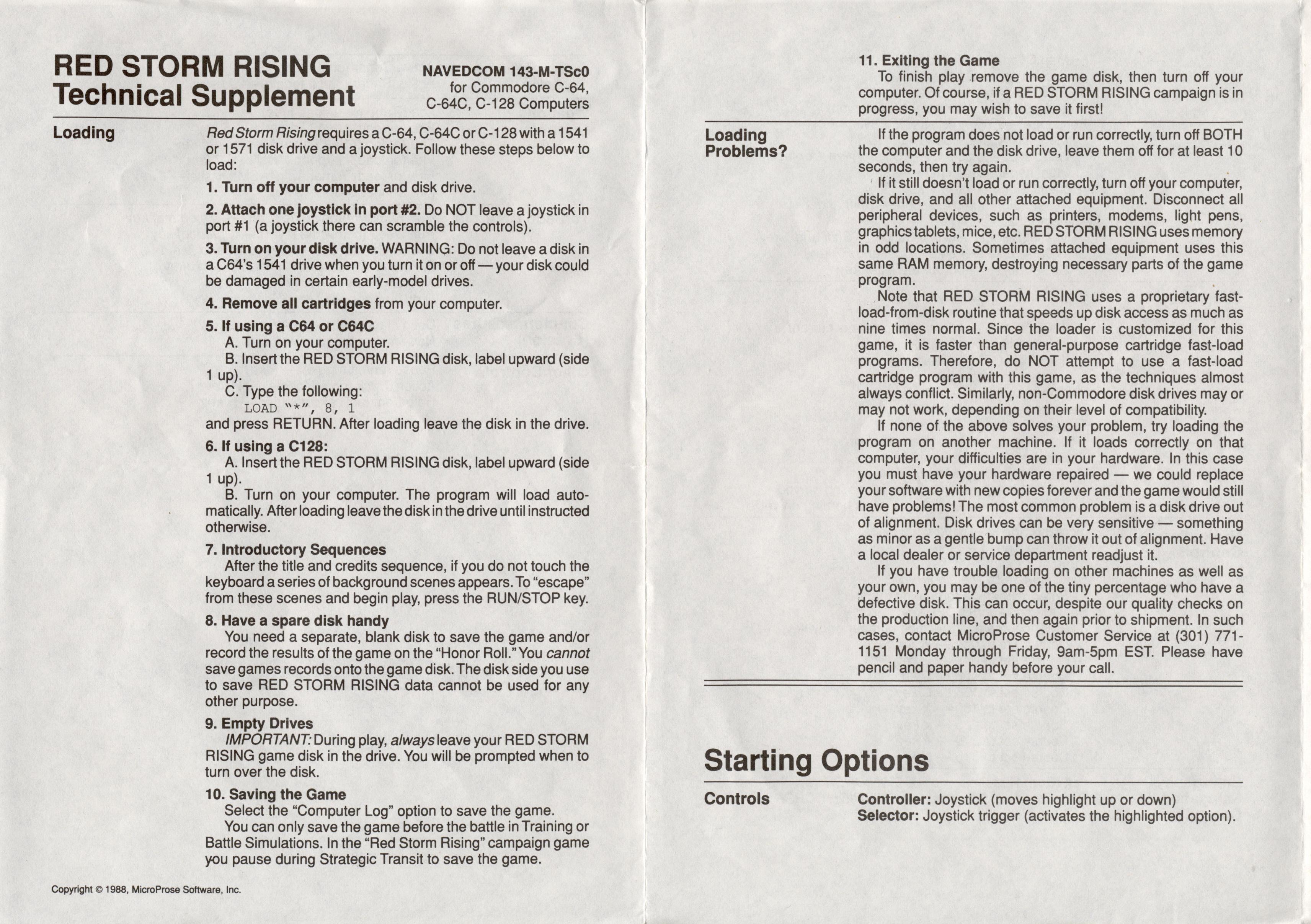 Red storm rising pc game manual
